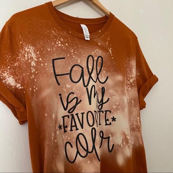 FALL is my Favorite Color Handmade Tee Large - Picture 2 of 7